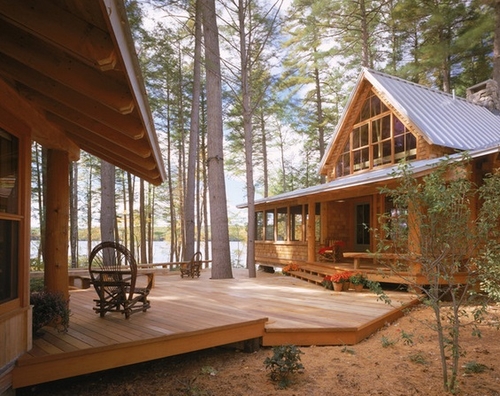 Фото для Уютная терраса у деревянного дома